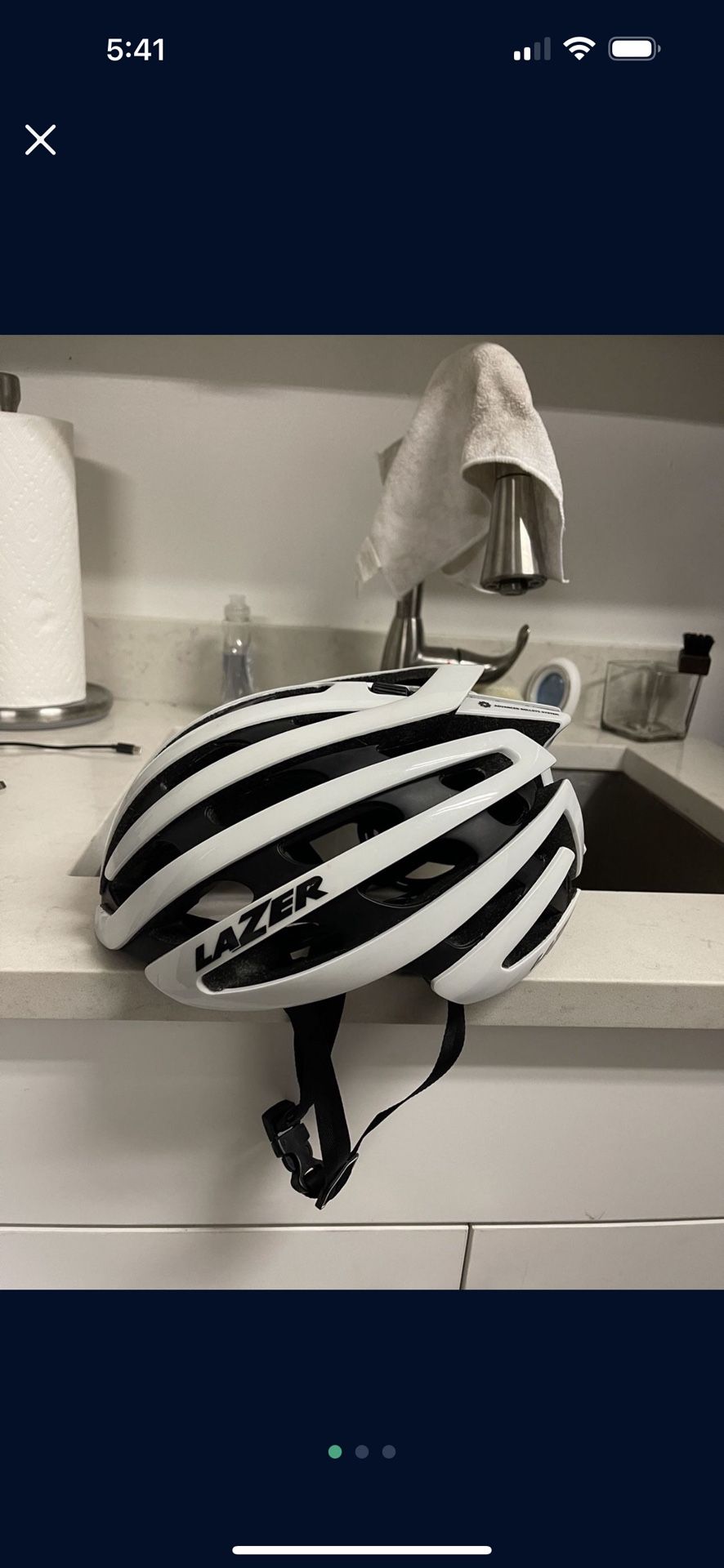 Lazer White Helmet