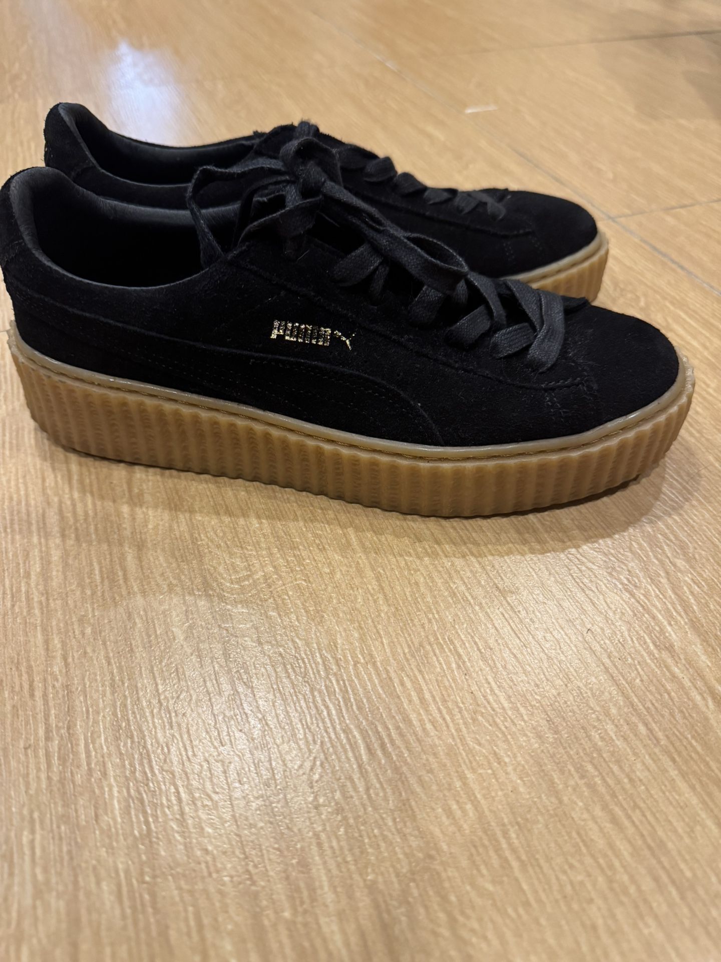 PUMA x FENTY by Rihanna Creepers - Black Suede, Size 8.5M/10W, w/ Dust Bag