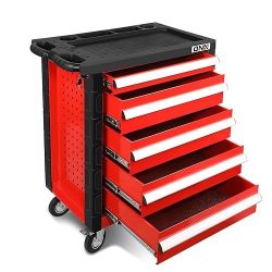 5 DRAWERS ROLLING Tool Cart 