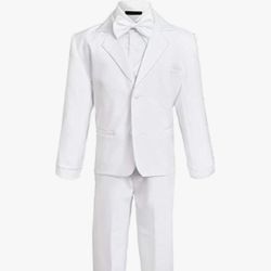 Boys White 5 Piece Suit/Tux Size 5