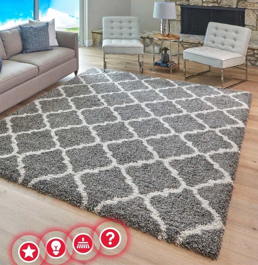 Thomasville Marketplace Luxury Trellis Shag Rug 9.5'x13'