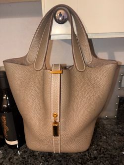 Authentic Hermes Picotin 18 Etoupe