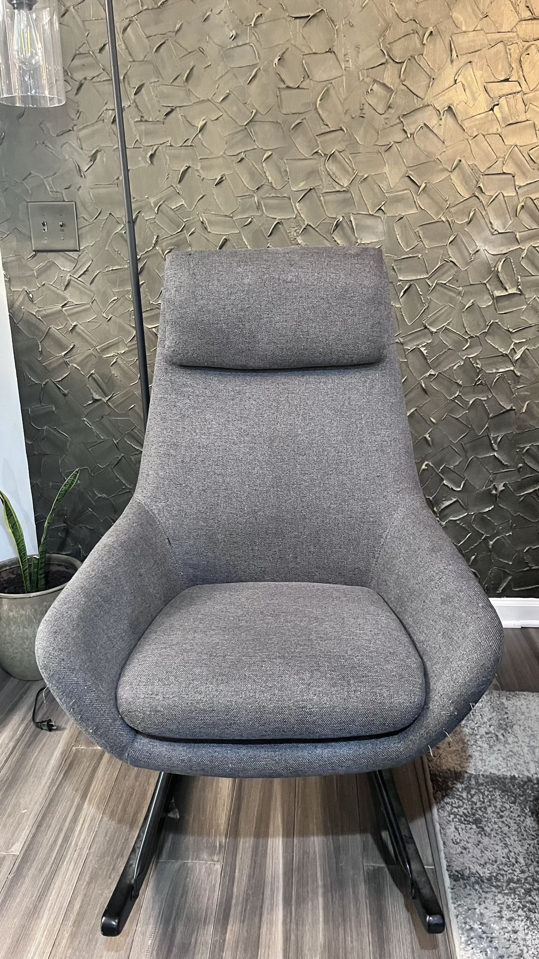 Blue Grey Rocking Chair 