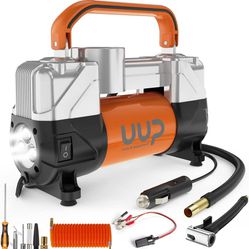 Tire Inflator Air Compressor, 150PSI 12V DC Double Cylinders Heavy Duty Portablei