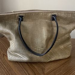 Gold Shimmery Beach Bag