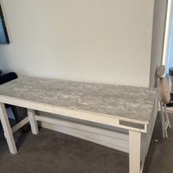 Homemade rectangular wooden table 