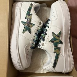 A Bathing Ape Bape Sta Low ABC Camo White/Green 