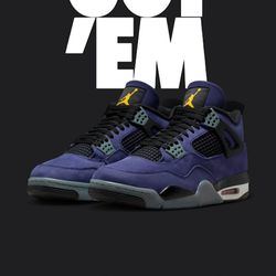 JORDAN 4 Imperial purple size 6.5 & 10.5 (NO TRADES PRICE IS FIRM)