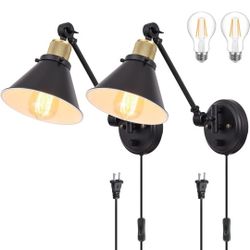 Dimmable Wall Sconces Swing Arm