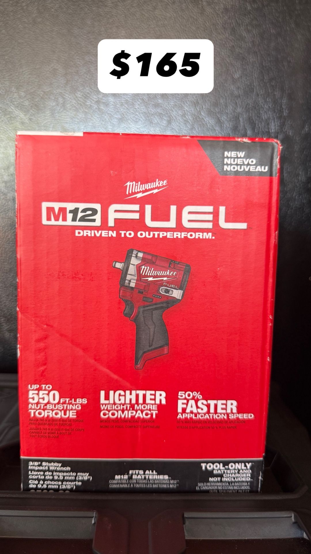 M12 FUEL 12V Lithium-Ion Brushless Cordless Stubby 3/8 in Impact Wrench