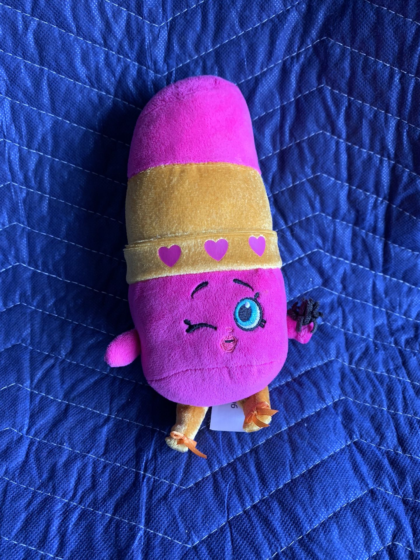 Shopkins Lippy Lips Lipstick Plush Toy Height 8.5”