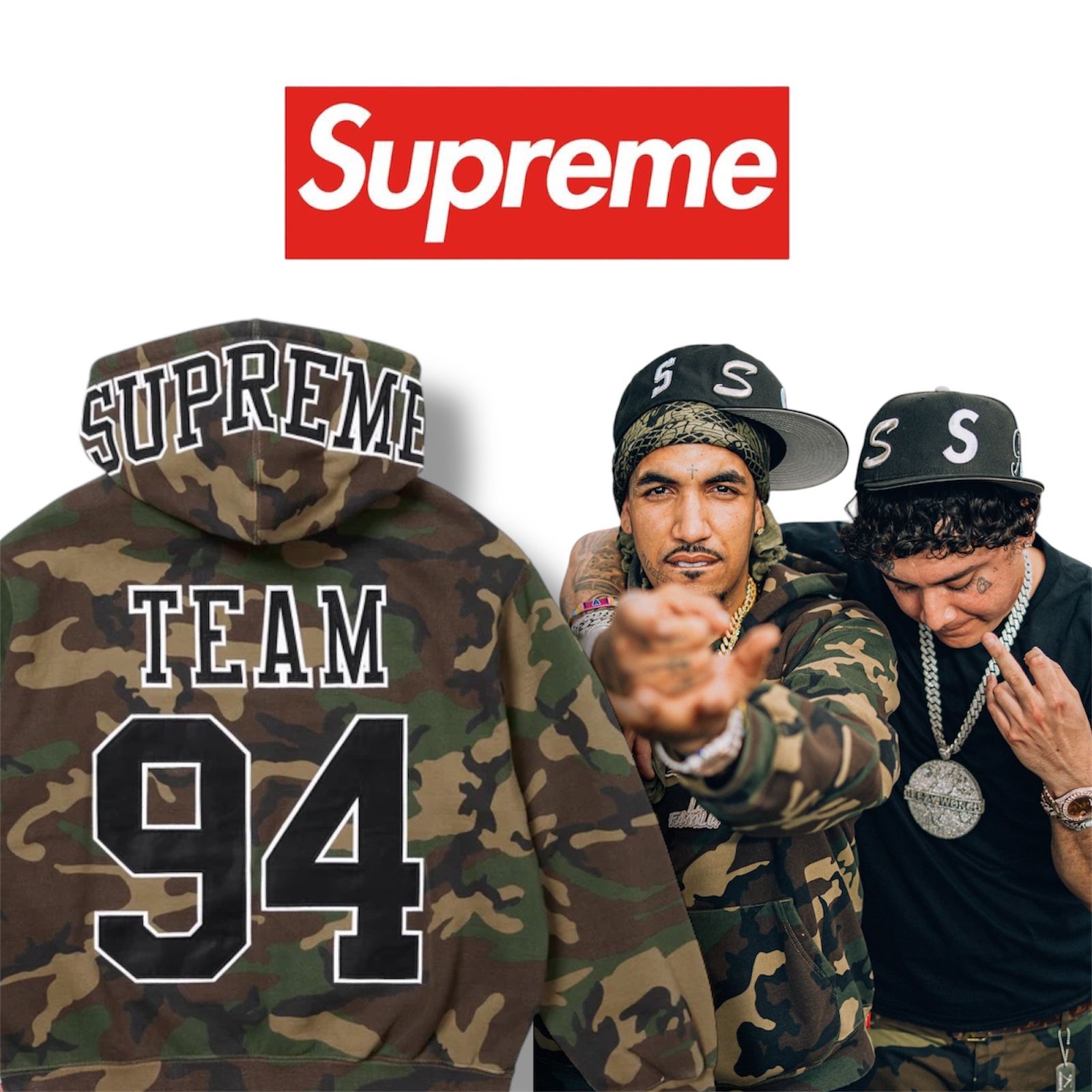 Supreme 94 Camo Hoodie Shoreline Mafia Cover