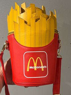 lounge fly french fry bucket purse with wallet