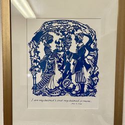 Song Of Songs Single Cut Silkscreen Wedding Gift