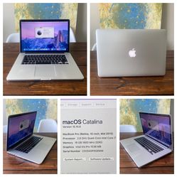 Near PERFECT 15” Macbook Pro 2.8ghz i7, 16gb Office 2019