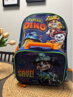 PAW Patrol Dino Backpack with Lunch Box Set