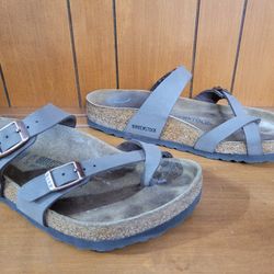 Birkenstock Mayari Sandals Women's Mocha Toe Loop Brown 38 Women's 7 7.5