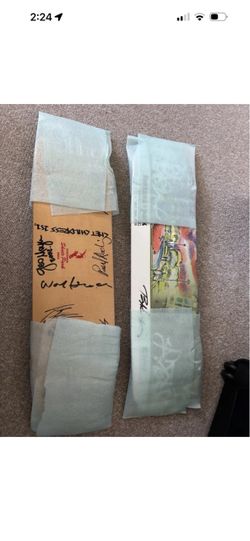 Autographed Skateboards – Set of 2- Fontana October 25, 2008 skate park grand opening sign by Paul Rodriguez