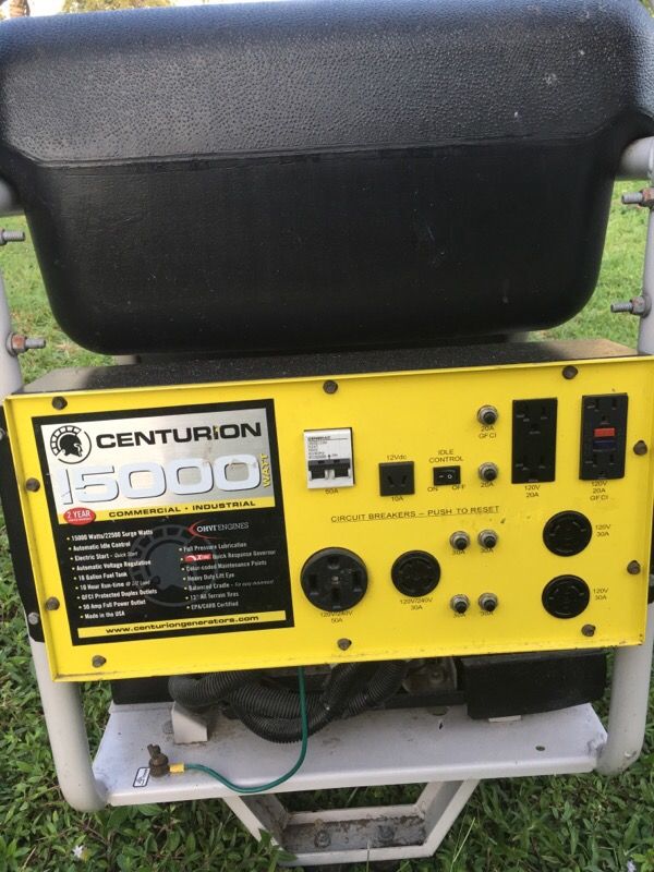 Centurion 15000 generator for Sale in Pembroke Pines, FL OfferUp