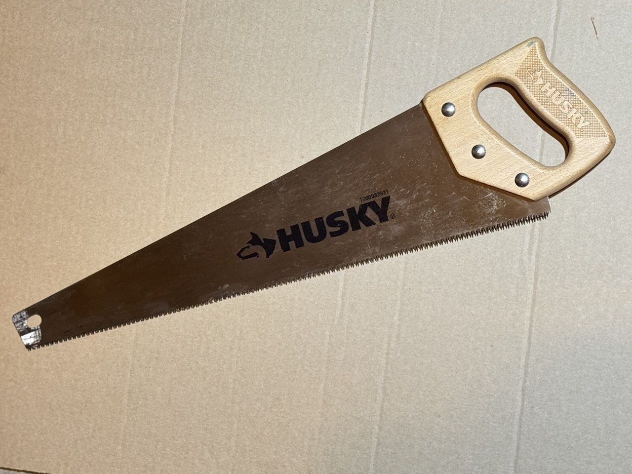 Husky Hand Saw with Wooden Handle — Great Condition