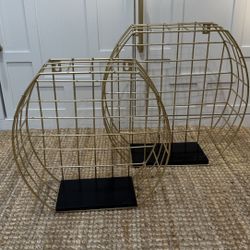 Gold shelves for wall