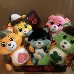 Care Bear Stranger Things Set Of 5 Cast Members Plushy