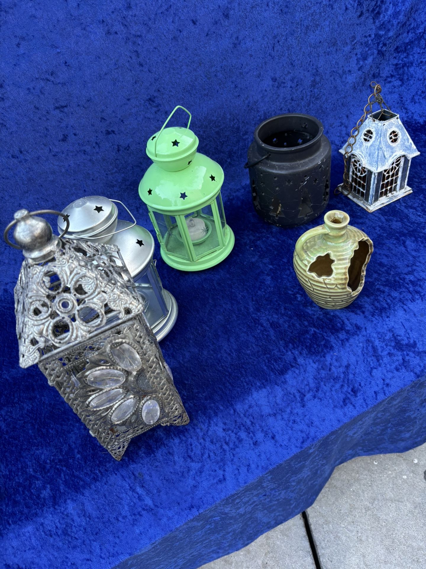 Candle holders each five dollars 