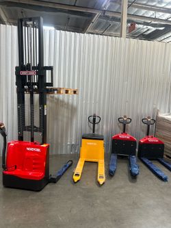 Brand new fully electric pallet jacks , pallet trucks , forklifts stackers