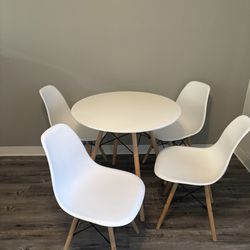 White Table Set 