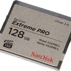 SanDisk 128GB Extreme PRO CFast 2.0 Memory Card - SDCFSP-128G-G46D NEW