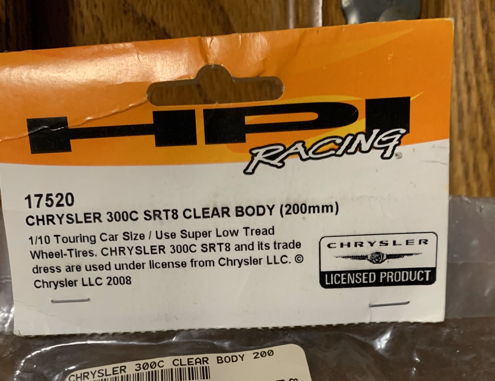 HPI Racing Crysler 300C SRT8 Clear Body - RC Cars