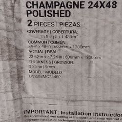 Champagne 24x48 Polished 2 Pieces  I have 4