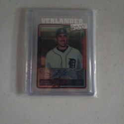 Justin Verlander | Signed 2005 | NO PSA RATINGS