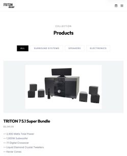BRAND NEW GoldenEar Triton 7 5.1 Home Theater Super Bundle - Open Box / Unused (Save $800!)