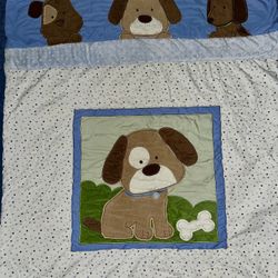 Baby Boy Crib Set Dog