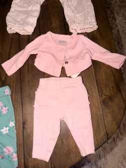 Preemie baby girl clothes 100% cotton