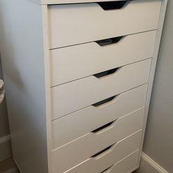 Rolling 7 Drawer Vanity Storage