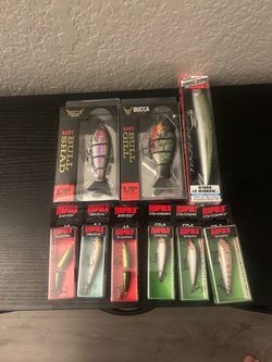 Huge Fishing Lure Lot – Rapala, Bucca Bull Shad & More