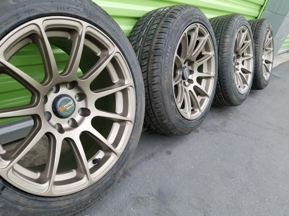 Wheel 15x8 4 Lugs New Universal 4 rims and 4 tires