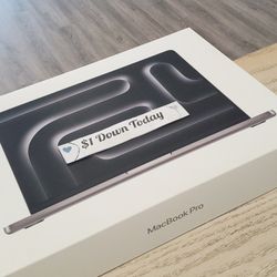 Apple Macbook Pro 14in M3 Chip Brand New - $25 DOWN TODAY, NO CREDIT NEEDED