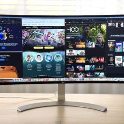 LG 38" UltraWide Hi-Res WQHD+ IPS Curved LED Monitor