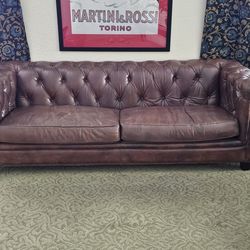 Leather Chesterfield Sofa