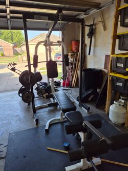 Weight bench and weights