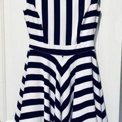 Black and White Striped Dress