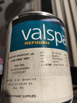BMW OEM JET BLACK 668 BASE COAT $125
