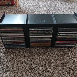 CD Case Holder With 41 90s & Early 2000 Merengue & Salsa CDs