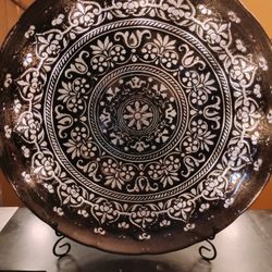 Turkish Reverse Painted Platter
