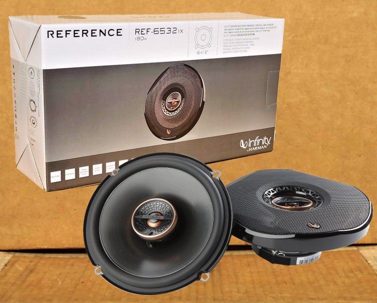 Infinity Car Speakers Set Reference Series 6 1/2" 2-Way Coaxial Speaker System 180 Watts 🚨 Payment Options Available 🚨 No Credit Needed 🚨 
