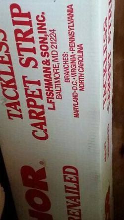 Box Of Carpet Strips.