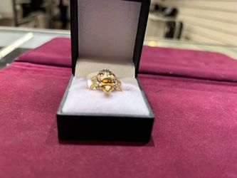 Gold turtle ring